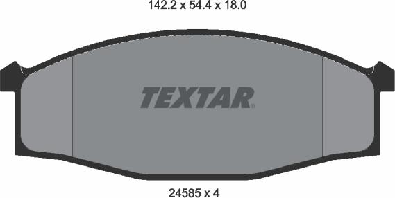 Textar 2458501 - Jarrupala, levyjarru inparts.fi