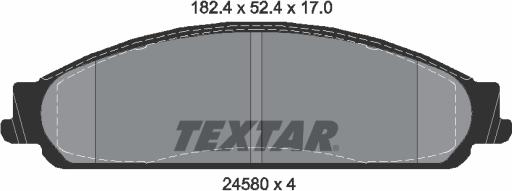 Textar 2458002 - Jarrupala, levyjarru inparts.fi