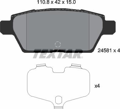 Textar 2458101 - Jarrupala, levyjarru inparts.fi