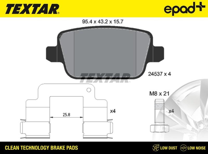 Textar 2453701CP - Jarrupala, levyjarru inparts.fi