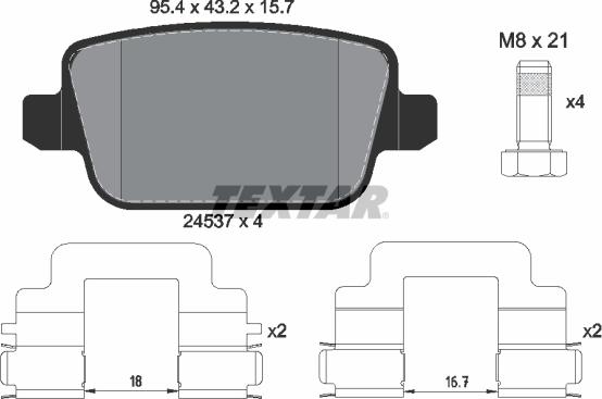 Textar 2453703 - Jarrupala, levyjarru inparts.fi