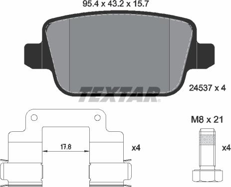 Textar 2453702 - Jarrupala, levyjarru inparts.fi