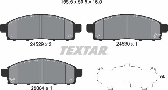 Textar 2452901 - Jarrupala, levyjarru inparts.fi