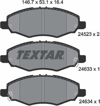 Textar 2452301 - Jarrupala, levyjarru inparts.fi