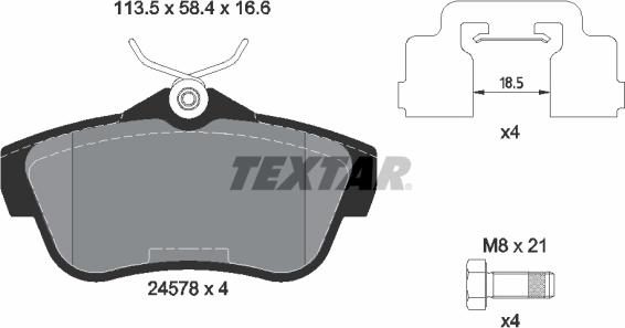 Textar 2457801 - Jarrupala, levyjarru inparts.fi