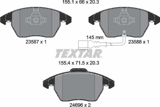 Textar 2469602 - Jarrupala, levyjarru inparts.fi