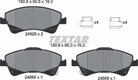 Textar 2466801 - Jarrupala, levyjarru inparts.fi