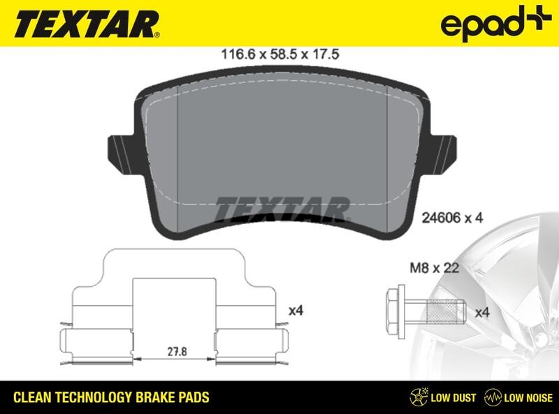 Textar 2460601CP - Jarrupala, levyjarru inparts.fi