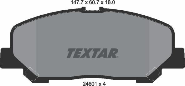 Textar 2460101 - Jarrupala, levyjarru inparts.fi