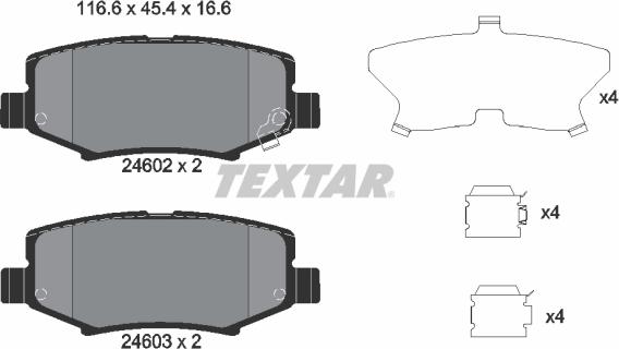 Textar 2460201 - Jarrupala, levyjarru inparts.fi