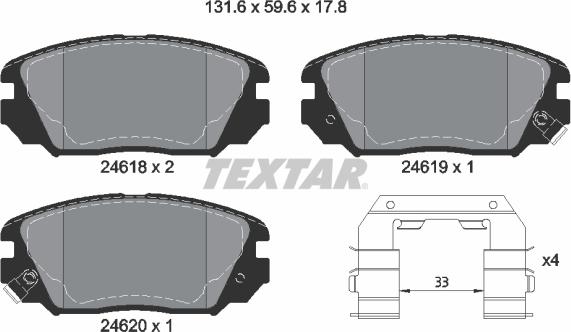 Textar 2461801 - Jarrupala, levyjarru inparts.fi