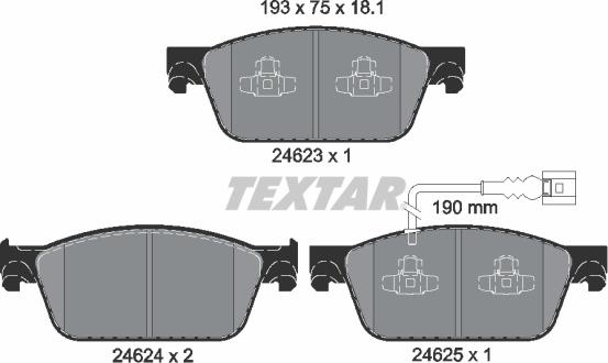 Textar 2462301 - Jarrupala, levyjarru inparts.fi