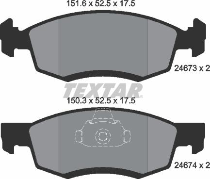 Textar 2467301 - Jarrupala, levyjarru inparts.fi