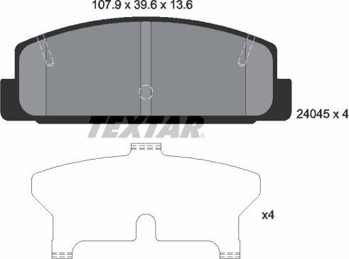 Textar 2404501 - Jarrupala, levyjarru inparts.fi