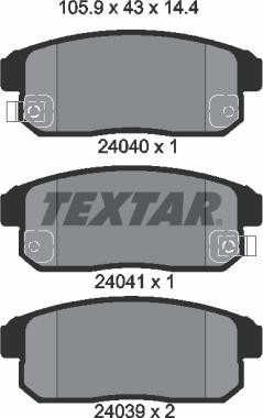 Textar 2404001 - Jarrupala, levyjarru inparts.fi