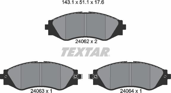 Textar 2406201 - Jarrupala, levyjarru inparts.fi