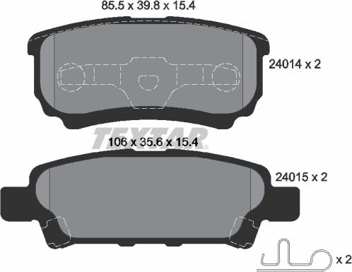 Textar 2401401 - Jarrupala, levyjarru inparts.fi