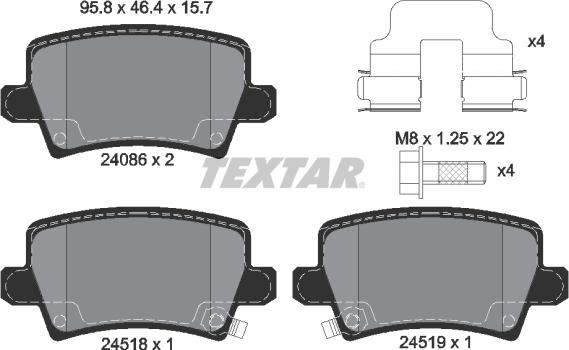 Textar 2408601 - Jarrupala, levyjarru inparts.fi