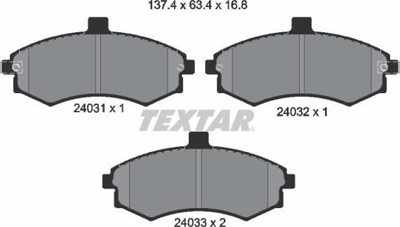 Textar 2403101 - Jarrupala, levyjarru inparts.fi