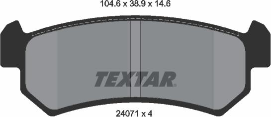 Textar 2407101 - Jarrupala, levyjarru inparts.fi