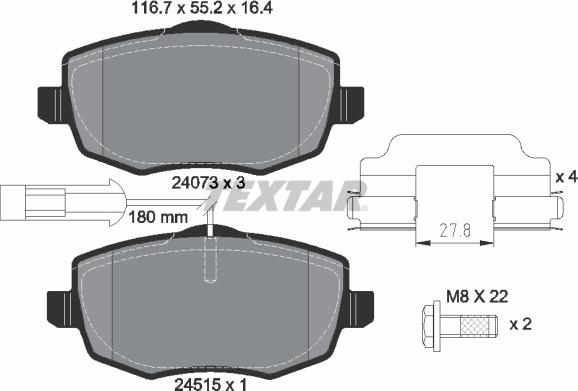 Textar 2407304 - Jarrupala, levyjarru inparts.fi