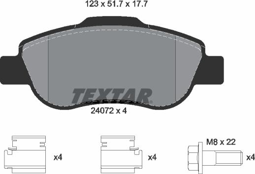 Textar 2407201 - Jarrupala, levyjarru inparts.fi