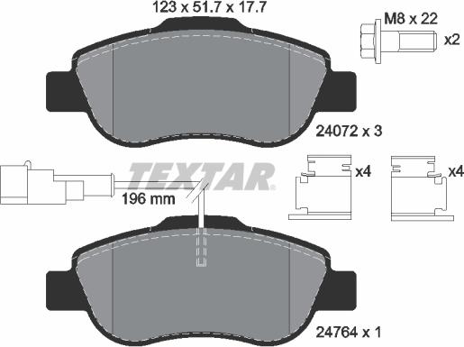 Textar 2407202 - Jarrupala, levyjarru inparts.fi