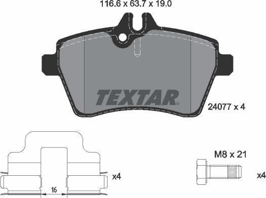 Textar 2407701 - Jarrupala, levyjarru inparts.fi