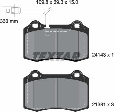 Textar 2414301 - Jarrupala, levyjarru inparts.fi