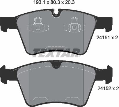 Textar 2415101 - Jarrupala, levyjarru inparts.fi