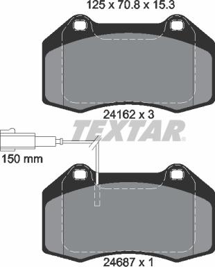 Textar 2416202 - Jarrupala, levyjarru inparts.fi