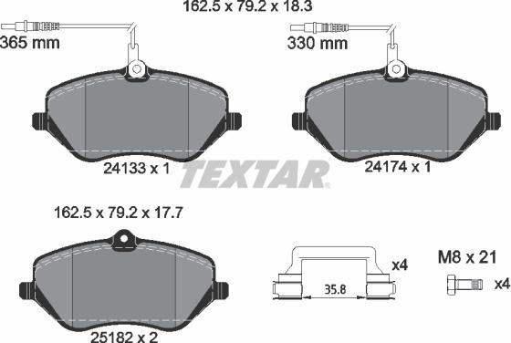 Textar 2413303 - Jarrupala, levyjarru inparts.fi