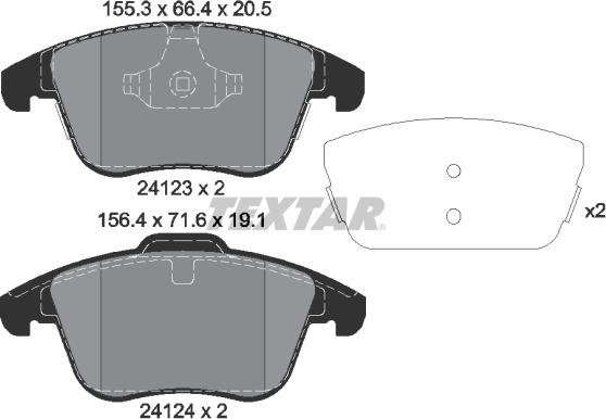 Textar 2412305 - Jarrupala, levyjarru inparts.fi