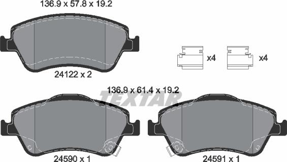 Textar 2412201 - Jarrupala, levyjarru inparts.fi