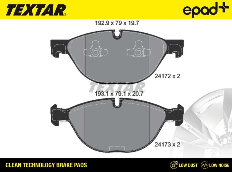 Textar 2417201CP - Jarrupala, levyjarru inparts.fi