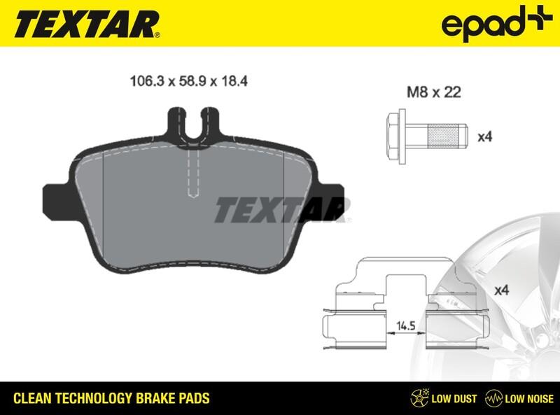 Textar 2484801CP - Jarrupala, levyjarru inparts.fi