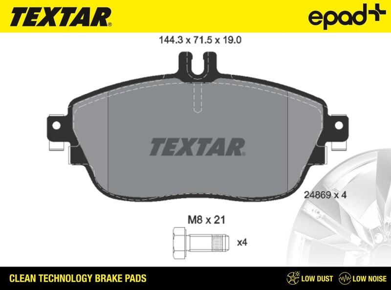 Textar 2486901CP - Jarrupala, levyjarru inparts.fi