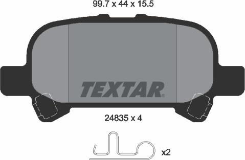 Textar 2483501 - Jarrupala, levyjarru inparts.fi