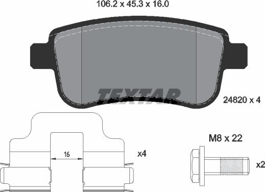 Textar 2482002 - Jarrupala, levyjarru inparts.fi