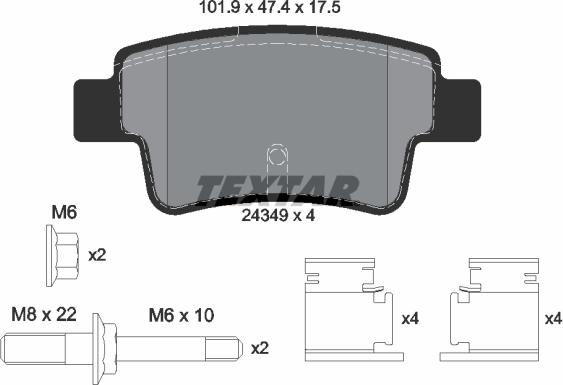 Textar 2434903 - Jarrupala, levyjarru inparts.fi