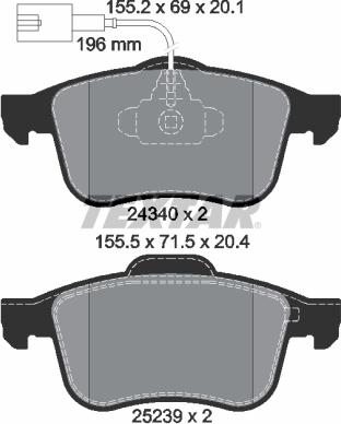 Textar 2434001 - Jarrupala, levyjarru inparts.fi