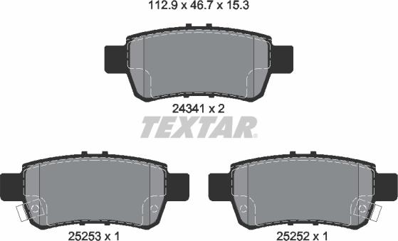 Textar 2434101 - Jarrupala, levyjarru inparts.fi