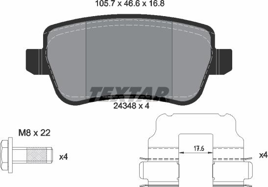 Textar 2434801 - Jarrupala, levyjarru inparts.fi