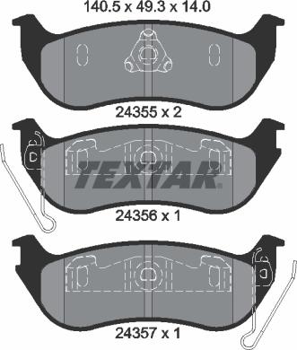 Textar 2435501 - Jarrupala, levyjarru inparts.fi