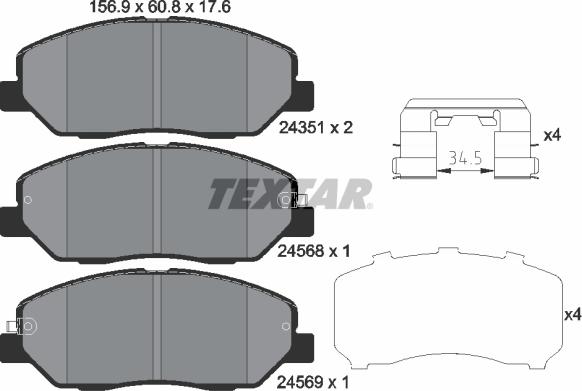 Textar 2435101 - Jarrupala, levyjarru inparts.fi