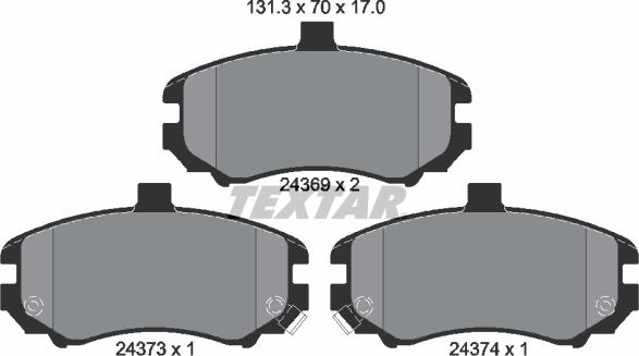 Textar 2436901 - Jarrupala, levyjarru inparts.fi