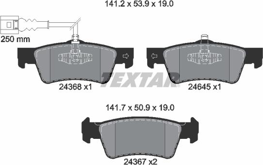 Textar 2436801 - Jarrupala, levyjarru inparts.fi