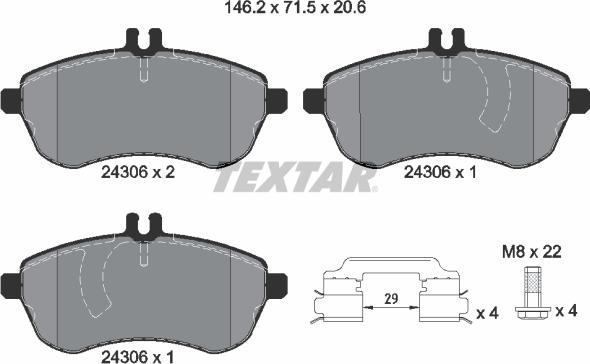 Textar 2430602 - Jarrupala, levyjarru inparts.fi