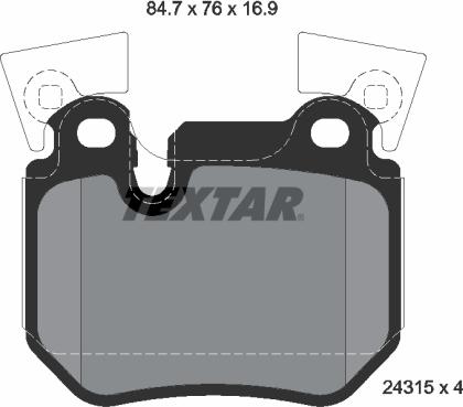 Textar 2431501 - Jarrupala, levyjarru inparts.fi