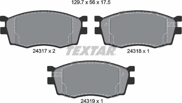 Textar 2431701 - Jarrupala, levyjarru inparts.fi